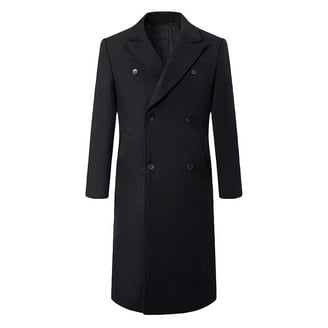 Alpine Swiss Mens Zach Long Winter Overcoat, Knee Length Wool