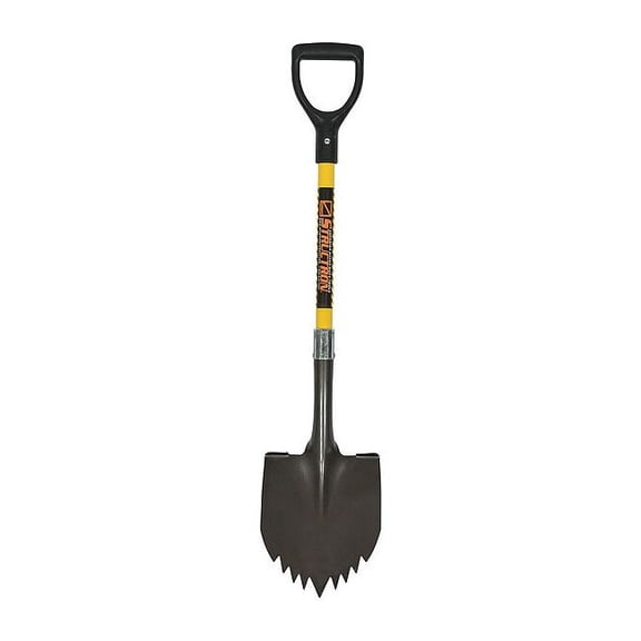 Seymour Midwest Structron Cutting Teeth Shovel,40" L Handle,14 ga.  49632GR