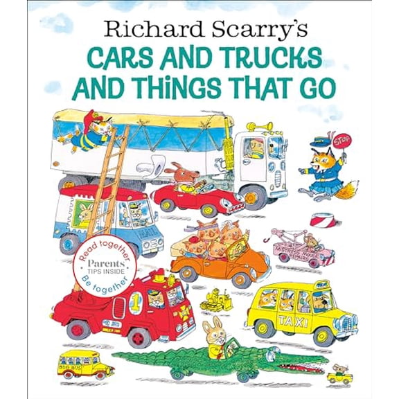 Pre-Owned Richard Scarry's Cars and Trucks and Things That Go: Read Together Edition (Read Together, Be Together), 9780593303429, 0593303423, Hardcover,