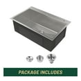 thumbnail image 5 of Cobbe Gray 30 inches Single Bowl  Drop-in Kitchen Sink, Stainless Steel 2-Hole, 5 of 9