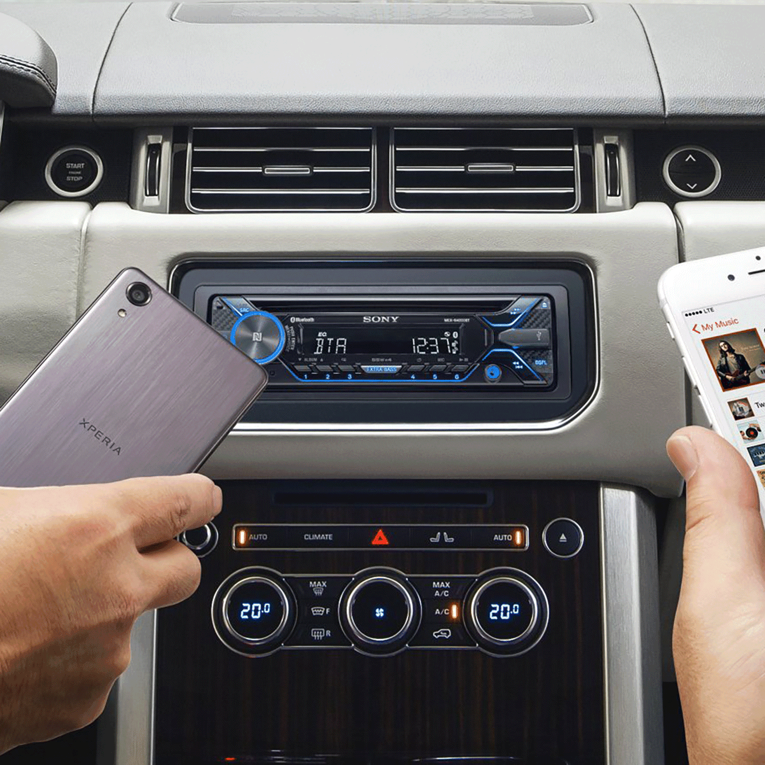 Renault Clio CD player Sony MEX-N4200BT car stereo Bluetooth Handsfree USB AUX 