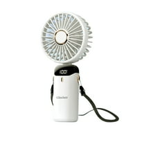 GleeJazz Portable electric fans,Mini Rechargeable Hand Fan, Small Battery Operated 14-21hrs, Personal USB Foldable Fan