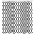 thumbnail image 3 of Ambesonne Black and White Shower Curtain, Interlace Squares, 69"Wx84"L, White Black, 3 of 3