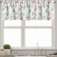 thumbnail image 3 of Ambesonne Floral Valance & Curtain, Rose Petals Blossoms, 55"x24", Pale Pink Turquoise, 3 of 6