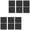 Black, variant on Whaledi Set of 12 Self Adhesive Acoustics Foam Panels Soundproof Wall Panels for Room