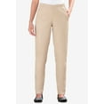 thumbnail image 4 of Woman Within Plus Size Straight Leg Elastic Waist Stretch Fineline Denim Jean (Petite & Tall Available), 4 of 5