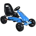 thumbnail image 1 of Patiojoy Kart à Pédales pour Enfants Jouet à Chevaucher avec 4 Roues et Siège Ajustable Bleu, 1 of 9