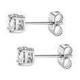 thumbnail image 1 of Boucles d'Oreilles Créoles Mklekyy Taille Ronde Style Solitaire en Zircon Cubique Clou d'Oreille pour Hommes et Femmes, 1 of 7