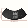 thumbnail image 3 of Curved bathroom mat shower room foot pad thick sponge toilet absorbent foot mat toilet non-slip mat dirt-resistant entrance mat, 3 of 10