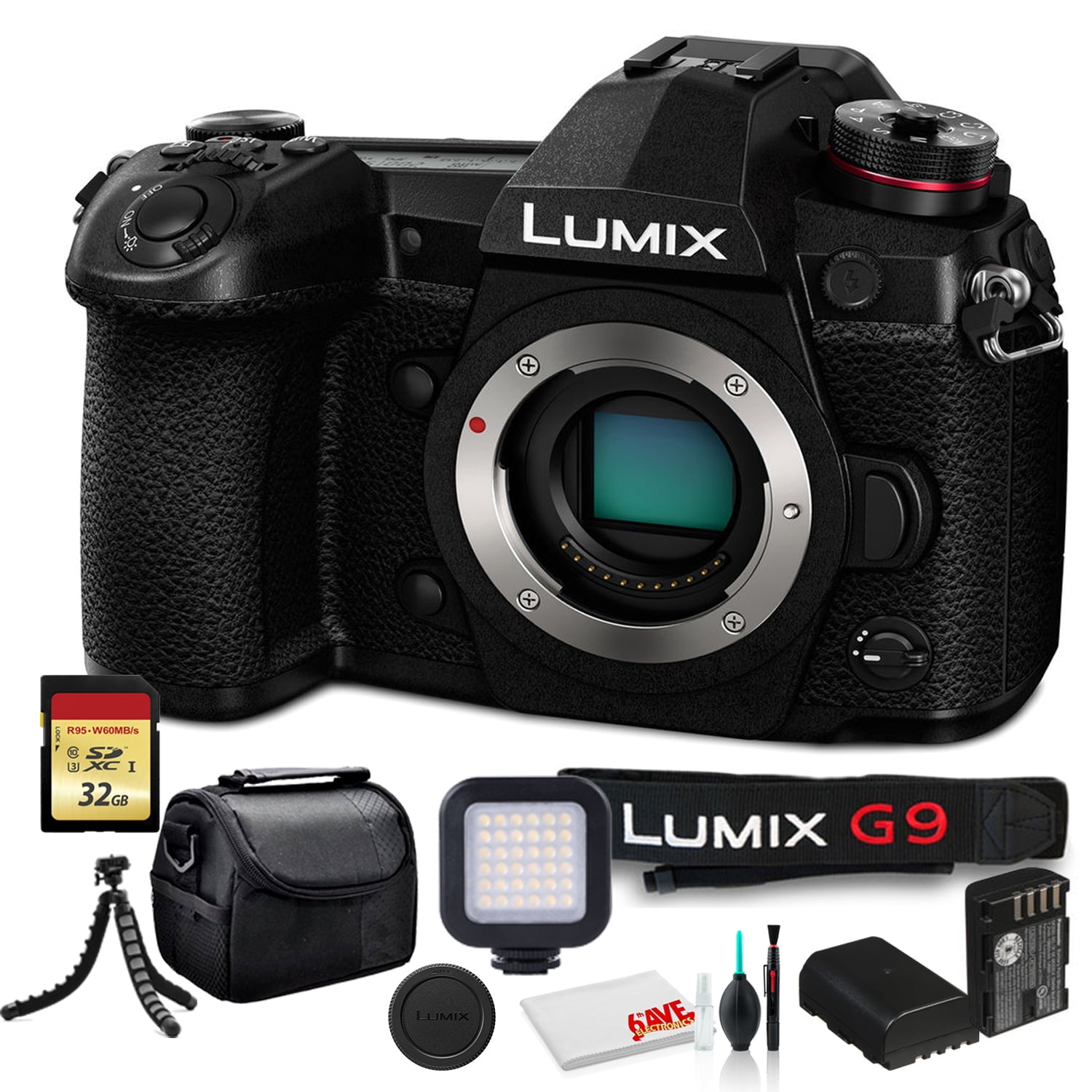 De volgende Treble Glans Panasonic Lumix DC-G9 Mirrorless Digital Camera (Body Only) (DC-G9KBODY)  Bundle - Walmart.com