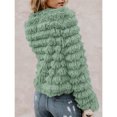thumbnail image 4 of Dellytop Womens Open Front Faux Fur Cardigan Shaggy Jacket Coat, 4 of 4