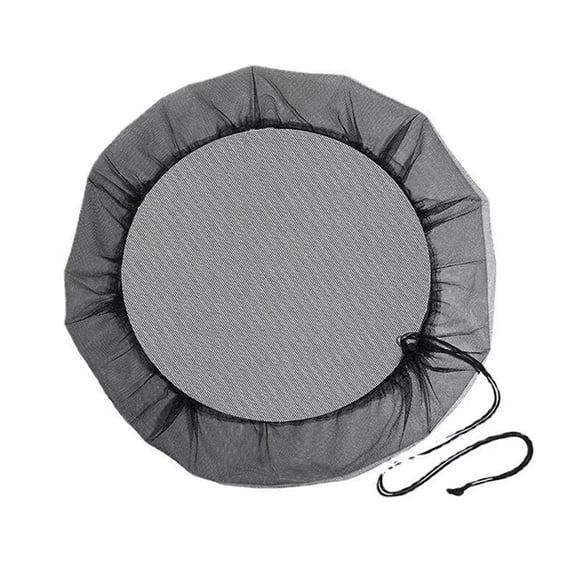 1PCS Mesh Cover for Rain Barrel with Drawstring -Fine Mesh Water Barrel Screen, Reusable Water Collection Buckets Net for Preventing Fallen Leaves Debris Small Objects in Outdoor Garden