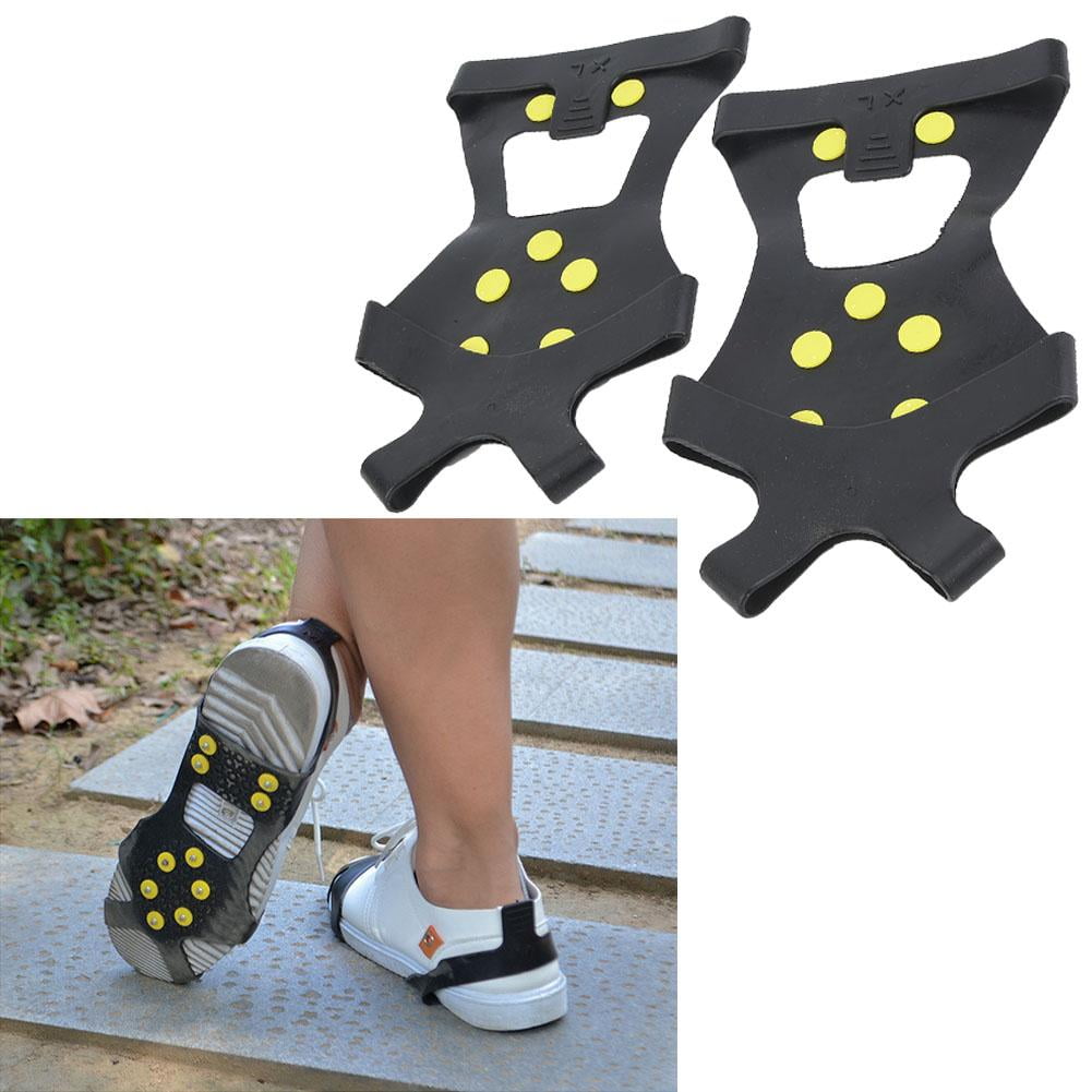 Sonew Ice Gripper, Ice Shoe Covers,One Pair Outdoor 10-stud Anti