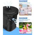 thumbnail image 3 of Dr.meter Portable Electric Air Mattress Pump, Rechargeable 4000mAh Battery Air Pump - Quick-Fill Air Inflator Deflator for Outdoor Camping Inflatable Bed Pool Boat Float Raft Swimming Rings Snow Tube, 3 of 7