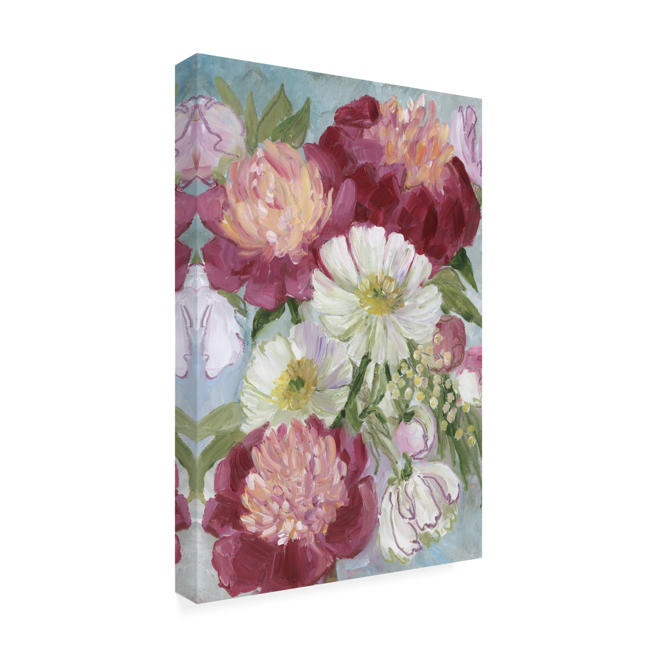 Trademark Fine Art Rosana Laiz Blursbyai Eleanora painterly florals Canvas Wall Art