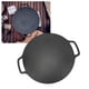 thumbnail image 3 of Pan Grill Plate Proof Stick Redondear redonda pediendo Grasiento Placa de Fritura de Barbacoa Portátil Con Doble Manija para Acamp Picnic, 3 of 7