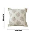 thumbnail image 3 of Juego de funda y núcleo de almohada decorativa de calabaza | Cojín de sofá de poliéster multicolor de 45 x 45 x 15 cm con borde de flecos | Cojín decorativo suave, transpirable y duradero para, 3 of 5