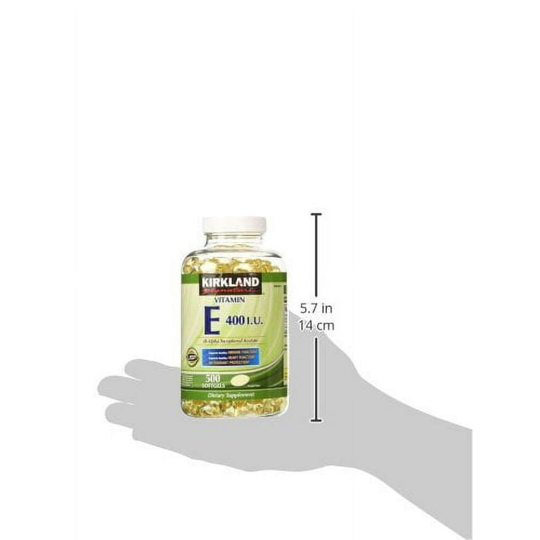 Kirkland Signature Vitamin E 180mg., 500 Softgels (2 Algeria