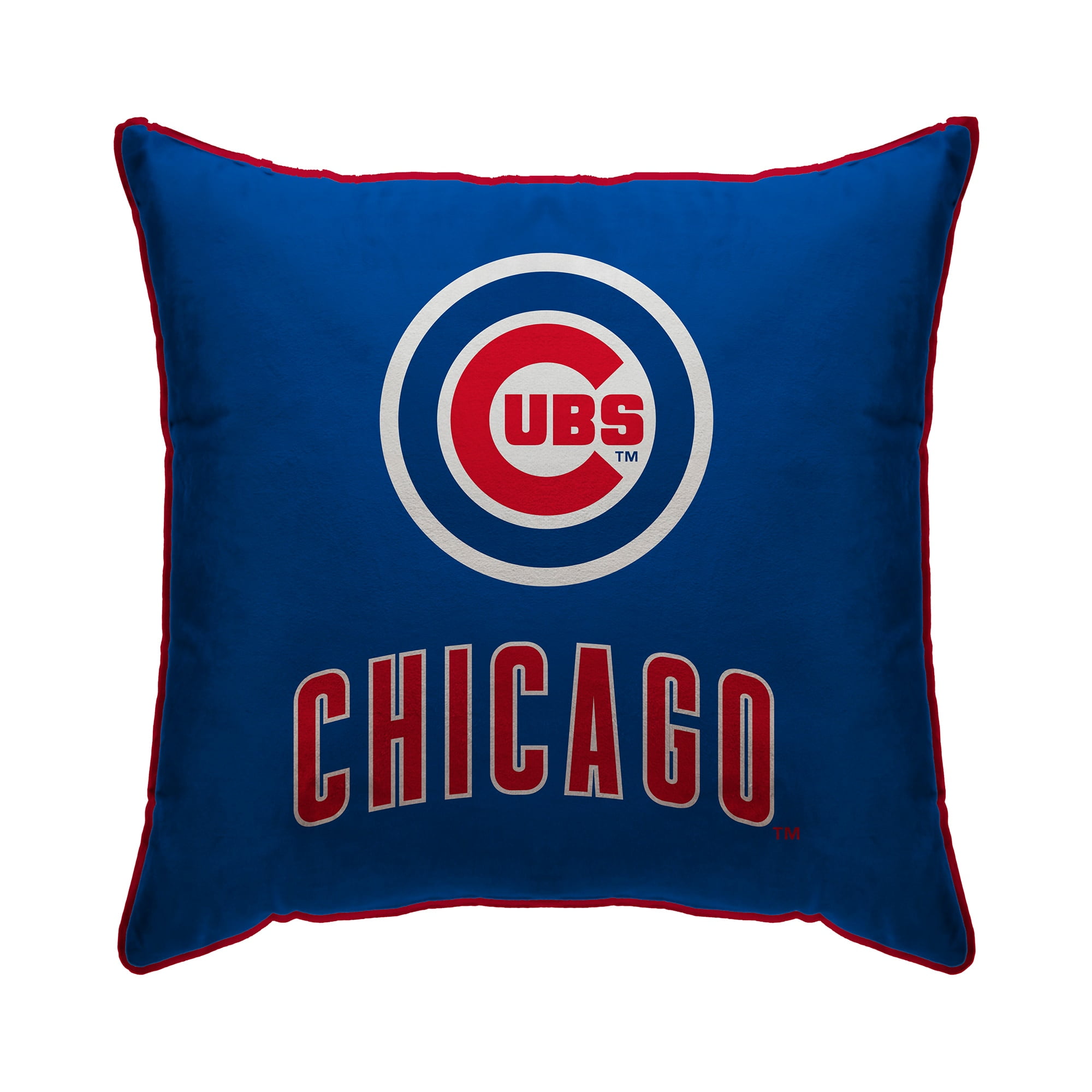 Chicago Cubs 18" x 18" Plush Team Logo Decorative Throw Pillow Blue