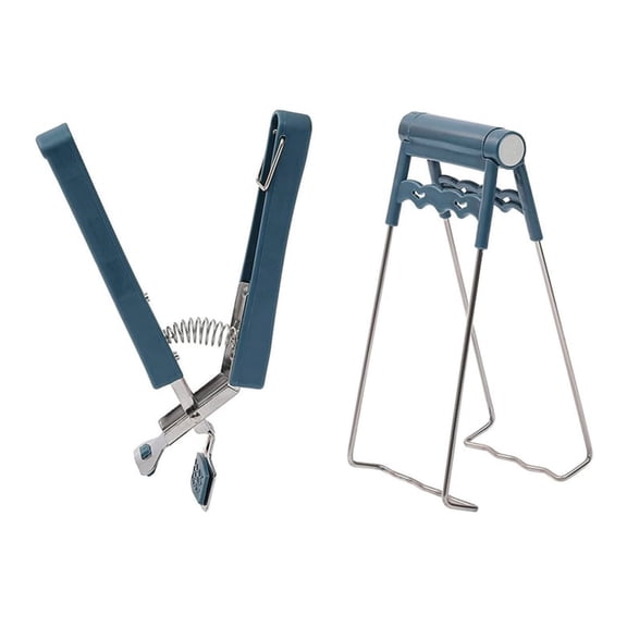 Stainless Steel Anti-Scald Kitchen Tongs Set, 2-Piece Non-Slip Bowl & Plate Lifters For Hot Dishes, Oven, Air Fryer, And Microwave Safety