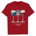 thumbnail image 4 of HCYSFG Womens 250th Anniversary t shirt Wine Glass Print top Independence Day Crew Neck Casual Patriotic July 4th Celebration Style tee, 4 of 4