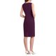 thumbnail image 3 of INSPIRE CHIC Vestido de Mujer con Rhinestones, Cuello Barco, Sin Mangas, Vestido Lápiz Ajustado 2XL Púrpura, 3 of 5