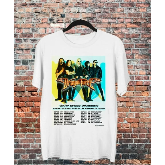 DRAGONFORCE Band FALL NORTH AMERICAN TOUR T Shirt Size S-5XL