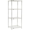thumbnail image 2 of Nexel® 4 Shelf Nexelate® Silver Epoxy Wire Shelving Unit Starter 30"W x 24"D x 74"H, 2 of 5