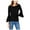 Black - black, variant on I-N-C Womens Flutter Sleeve Pullover Sweater black XL