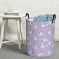 thumbnail image 6 of Sikiie Swan With Stars Print Round Dirty Clothes Basket, Waterproof Standing Foldable Storage Basket, for Laundry Room, Bedroom, Bathroom Storage-Medium, 6 of 6