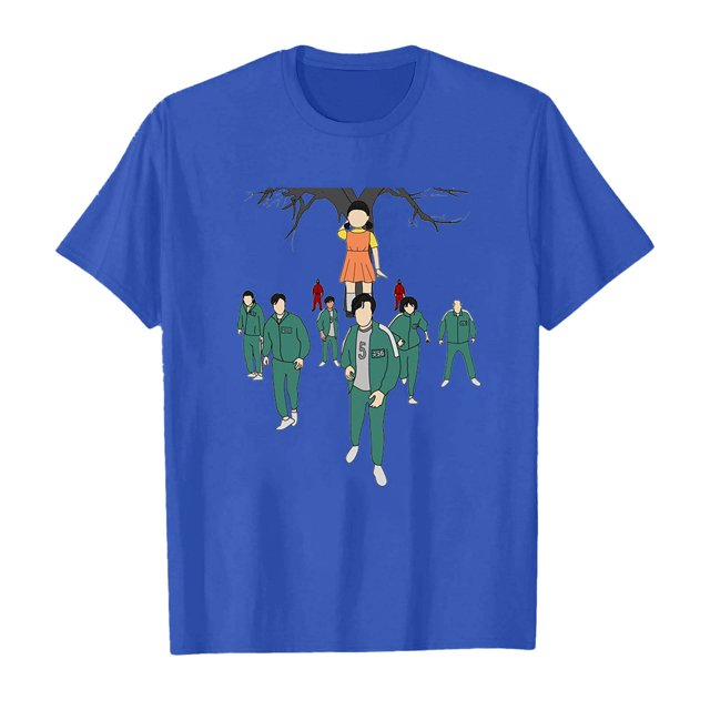 LILELIS Squid Game T-Shirt Imprimé Thème de Jeu pour Enfants