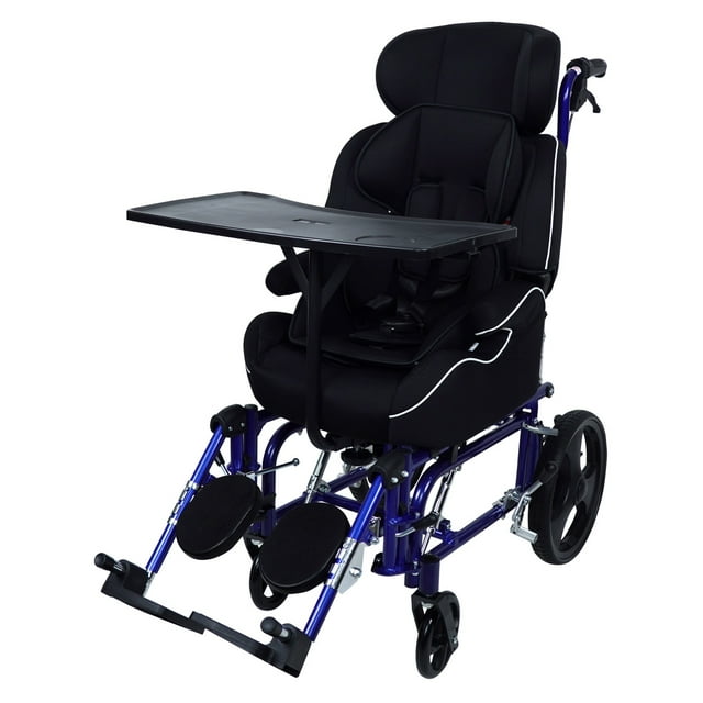 Silla de ruedas Magnimed PCI Fabricada en acero Respaldo reclinable soportes acojinados