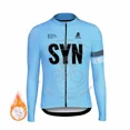 thumbnail image 3 of SYN Chaqueta de ciclismo de invierno para hombre, ropa de ciclismo de montaña, ropa térmica de polar, maillot largo de ciclismo, 3 of 4