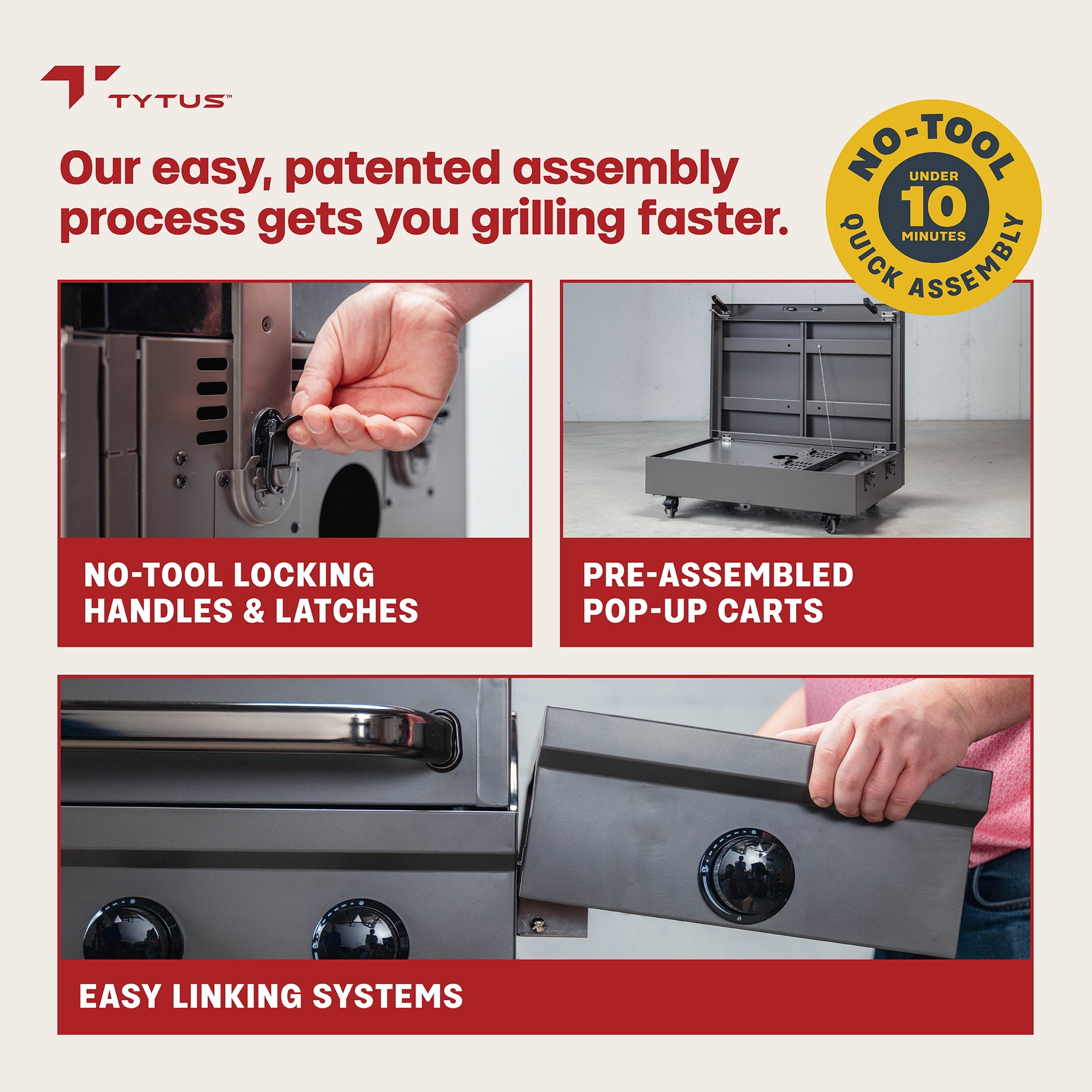 TYTUS Emberwood 2-Burner 22" Tabletop Outdoor Griddle