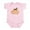 Petal Pink, variant on CafePress - Baby Monkey Body Suit - Baby Light Bodysuit, Size Newborn - 24 Months