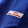 thumbnail image 6 of Men's Mitchell & Ness Ryne Sandberg Royal Chicago Cubs Cooperstown Collection 1997 Mesh Batting Practice Button-Up, 6 of 7