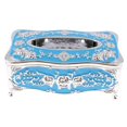 thumbnail image 4 of Soporte para Pañuelos Rectangur Creativo - Cubierta Decorativa para Caja de Pañuelos con Proceso de Galvanopstia, Cubierta para Servilletas - 8.66 azul perfecl Lujoso soporte para pañuelos de rosa, 4 of 8