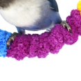 thumbnail image 5 of Parrot de felpa Swing Bar Pet Bird, anillo de escalada para mascotas, perchas para colgar para jaula, pequeño, amarillo rojo Feliz Sencillez, 5 of 5