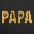 thumbnail image 2 of Mens Papa Beer T Shirt Funny Fathers Day Dad Beer Lover Graphic Tee Graphic Tees, 2 of 9