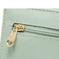 thumbnail image 4 of BRICH Slim Wallet for Women,Rfid Blocking Bifold Credit Card Holder with Zipper Coin Pocket,Id Window,Keychain Green One Size, 4 of 9