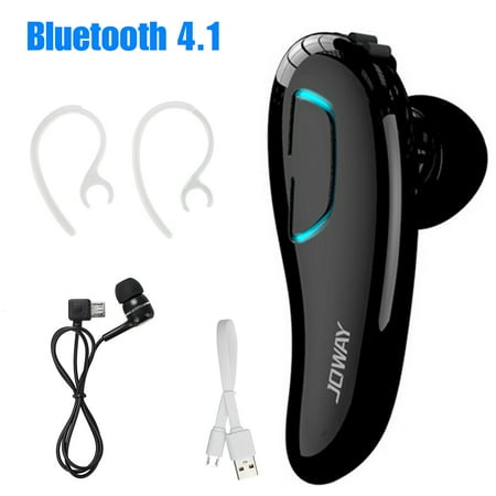 Ear-Hook Bluetooth Wireless Headphones, EEEKit 2019 Upgrade Non Ear Plug Noise Cancelling Earpiece with Mic, Single Ear Bluetooth Headset Painless Wearing Earphones for Cell Phone