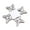 Silver, variant on Efavormart 50 Pack 4" Mini Metallic Silver Butterfly Truffle Cup Dessert Liners, Square Cupcake Tray Wrappers - 225GSM