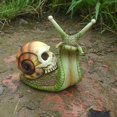 thumbnail image 3 of Esqueleto De Caracol De Terror, Estatua De Caracol De Jardín, Adorno De Resina Para Decoración Del Hogar Vogacara HA043107-02, 3 of 6