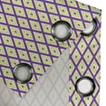 thumbnail image 3 of Ambesonne Mardi Gras Grommet Curtain Single Panel, Traditional Carnival, 50"x60", Purple Yellow Green, 3 of 5