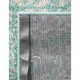 thumbnail image 6 of Unique Loom Richmond Collection Area Rug - Medallion (2' 7" x 12' 2" Runner Aqua/Ivory), 6 of 6