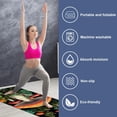 thumbnail image 2 of Mushroom Gym Towels with Storage Bag, 72.8"x26.8", Suitable for Yoga, Pilates, Fitness, etc. - Yoga Towel Set for Ultimate Workout Comfort, 2 of 6