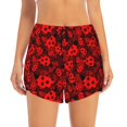 thumbnail image 2 of Picia Ladybugs 1 Pattern Women's 2 in 1 Athletic Running Shorts High Waisted Workout Casual Gym Sweat Shorts with Comfy Liner Zipper Pockets-X-Large, 2 of 9