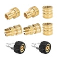 thumbnail image 2 of YAOMOBB 5000 PSI Pressure Washer Quick Connect Heavy duty Quick Disconnect Pressure Washer Adapter Replace Threaded Connection Male Female Fitting 4Pcs/8Pcs, 2 of 6