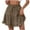 Brown., variant on HBGVBA Midi Skirts for Women,Summer Casual Skirts,Solid Color Drawstring Waist Built In Shorts Lined Skort High Waist Stretchy Skirts