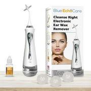 Professional Ear Wax Remover - Includes Electronic Ear Irrigator, USA Made Ear Drops, Reusable Tips, Catch Basin, Safe & Effective Ear Cleaning Solution